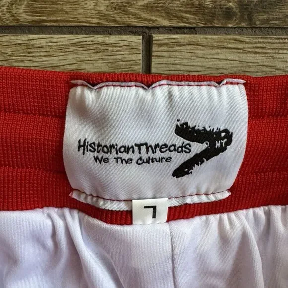 Crown Print Athletic Ball Shorts Men's Multicolor Large Historian Threads - Picture 5 of 9